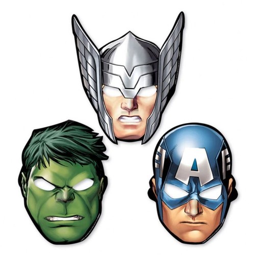 Avengers paper masks - paper, pk8
