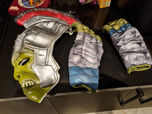 Hulk mask and gloves set - , (from
