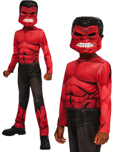 Red hulk costume - costume, mask