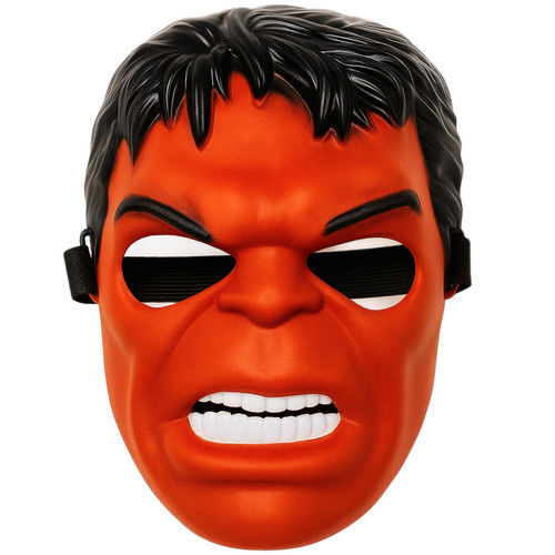 Red hulk mask - red, for