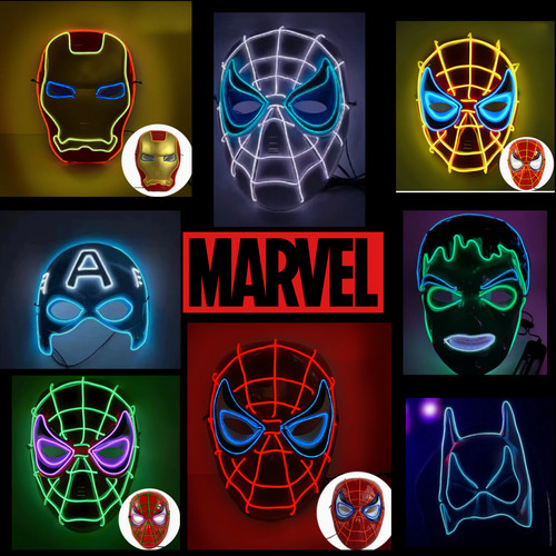 Led superhero masks spider - superhero,