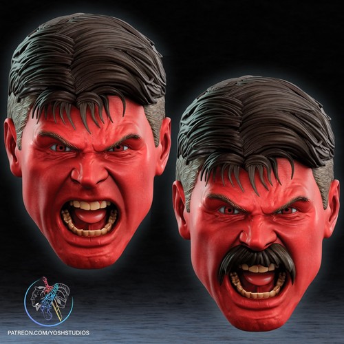 Red hulk mask - , yosh
